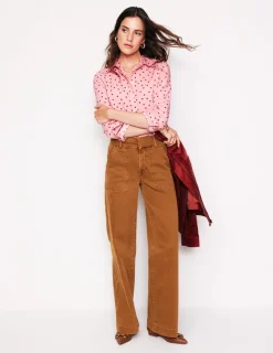 Tops & Blouses | Shirts-Boden Sienna Cotton Shirt-Almond Pink, Sparse Spot AlmondPink,SparseSpot