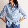 Tops & Blouses | Shirts-Boden Sienna Cotton Shirt-French Blue, Abstract Dot FrenchBlue,AbstractDot
