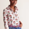 Tops & Blouses | Shirts-Boden Sienna Cotton Shirt-Ivory,Passion Bud Ivory,PassionBud