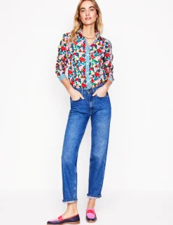 Tops & Blouses | Shirts-Boden Sienna Cotton Shirt-Multi, Painterly Meadow Multi,PainterlyMeadow