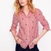 Tops & Blouses | Shirts-Boden Sienna Embroidered Shirt-Holly, Red Stripe Holly,RedStripe