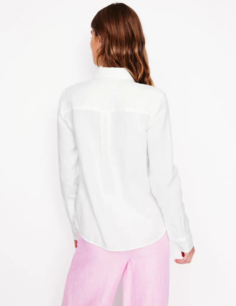 Shirts | Tops & Blouses-Boden Sienna Linen Shirt- White