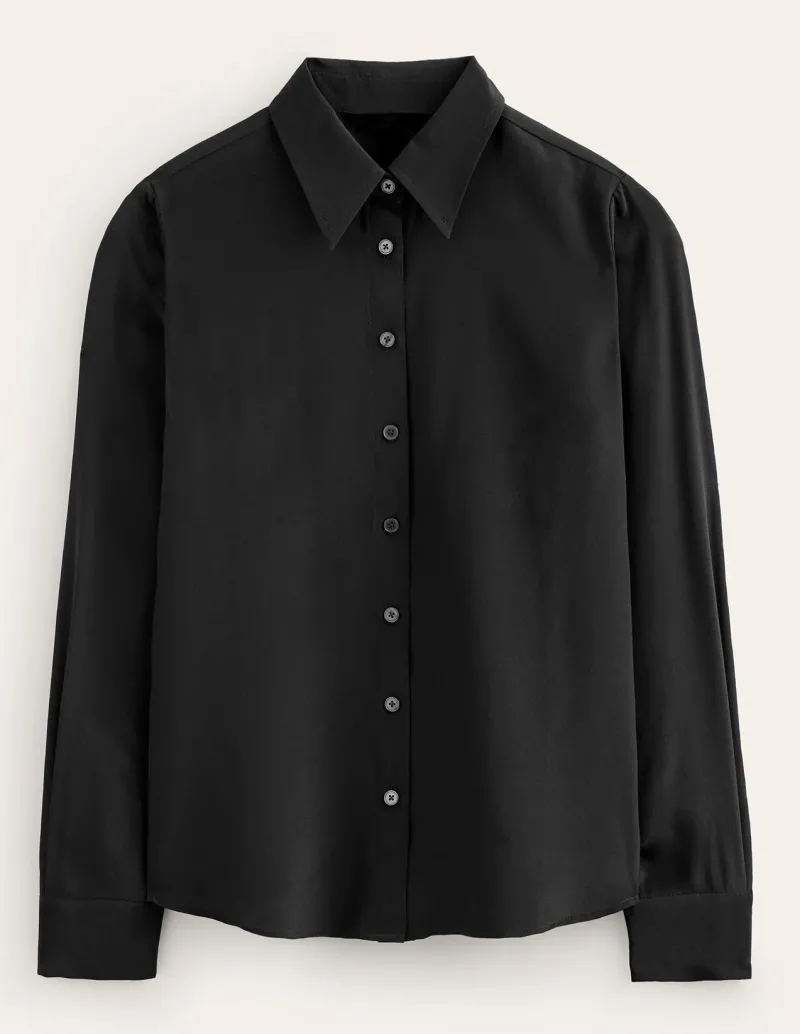 Tops & Blouses | Shirts-Boden Sienna Silk Shirt- Black