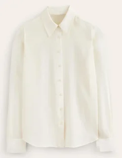 Tops & Blouses | Shirts-Boden Sienna Silk Shirt- Ivory