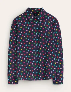 Tops & Blouses | Shirts-Boden Sienna Silk Shirt-Multi, Abstract Dot Multi,AbstractDot