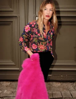 Tops & Blouses | Shirts-Boden Sienna Silk Shirt-Multi, Blossom Flourish Multi,BlossomFlourish