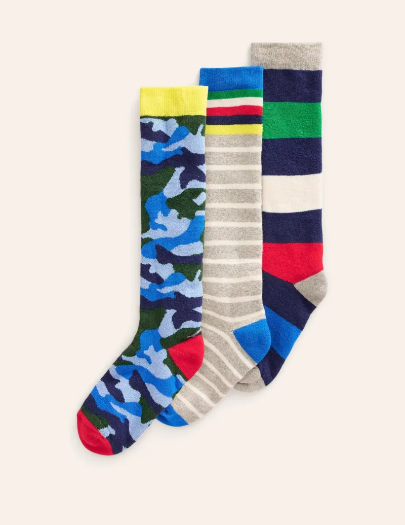 Socks & Tights-Boden Ski Socks- Multi