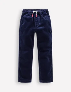 Pants & Jeans-Boden Slim Pull On Trousers-College Navy Cord CollegeNavyCord