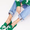 Flats | Loafers-Boden Slipper Cut Loafer-Rich Emerald, Dog RichEmerald,Dog