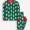 Sleepwear & Pajamas-Boden Snug Glow-In-The-Dark Pajamas-Christmas Trees ChristmasTrees