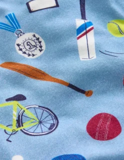 Sleepwear & Pajamas-Boden Snug Glow-In-The-Dark Pajamas-Blue Sport BlueSport