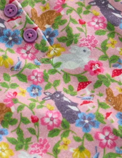 Sleepwear & Pajamas-Boden Snug Henley Pajamas-Vintage Pink Bunny Field VintagePinkBunnyField