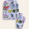 Sleepwear & Pajamas-Boden Snug Long John Pajamas-Lilac Dino Family LilacDinoFamily