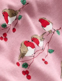 Sleepwear & Pajamas-Boden Snug Long John Pajamas-Rose Robins RoseRobins