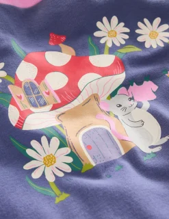 Sleepwear & Pajamas-Boden Snug Long John Pajamas-Vintage Blue Toadstool VintageBlueToadstool