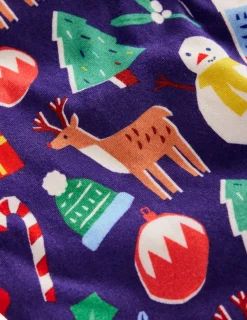 Sleepwear & Pajamas-Boden Snug Twin Pack Pajamas-Christmas Presents and Stripe ChristmasPresentsandStripe