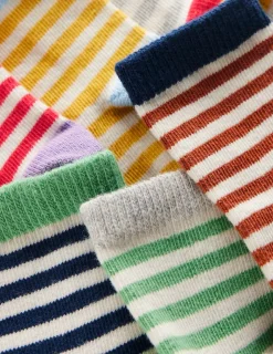 Socks & Underwear | Socks & Tights-Boden Socks 7 Pack (Baby Boy)- Stripes