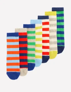 Socks & Underwear | Socks & Tights-Boden Socks 7 Pack- Stripes