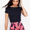 Tops & Blouses | T-Shirts & Tanks-Boden Supersoft Boat Neck T-Shirt- Navy
