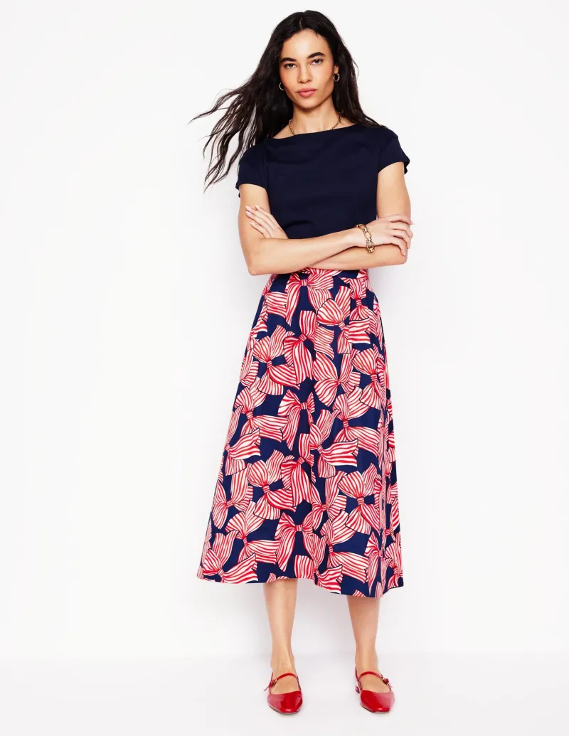 Tops & Blouses | T-Shirts & Tanks-Boden Supersoft Boat Neck T-Shirt- Navy