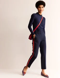 Tops & Blouses | T-Shirts & Tanks-Boden Supersoft Frill Detail Top- Navy
