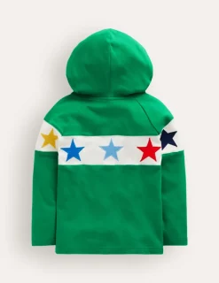 Tops, T-Shirts & Polos | Sweatshirts & Hoodies-Boden Supersoft Hooded Raglan-Highland Green HighlandGreen