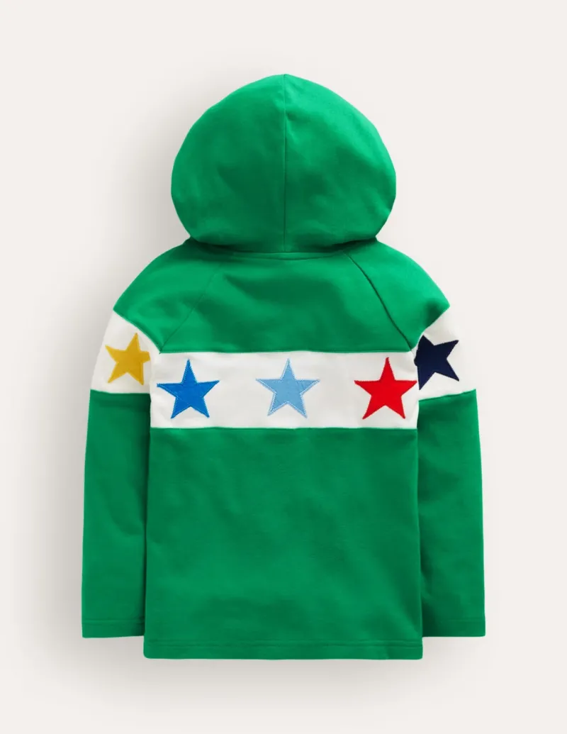 Tops, T-Shirts & Polos | Sweatshirts & Hoodies-Boden Supersoft Hooded Raglan-Highland Green HighlandGreen