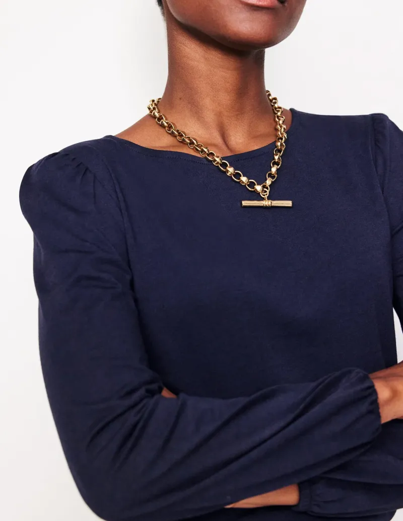 T-Shirts & Tanks | Tops & Blouses-Boden Supersoft Long Sleeve Top- Navy