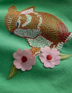 Tops & T-Shirts-Boden Superstitch Puff Sleeve Top-Jade Bunnies JadeBunnies