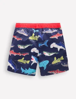 Swimwear & Beachwear-Boden Swim Shorts-College Navy Sharks CollegeNavySharks