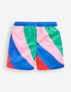 Swimwear & Beachwear-Boden Swim Shorts-Multi Rainbow Swirl MultiRainbowSwirl