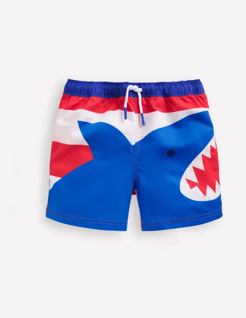 Swimwear & Beachwear-Boden Swim Shorts-Poppy Red Shark PoppyRedShark