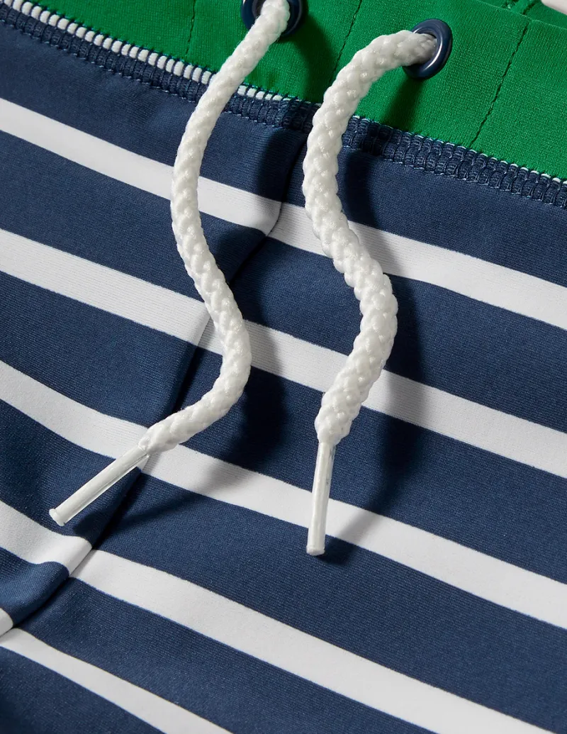 Swimwear & Beachwear-Boden Swim Trunks-Navy Blue/White NavyBlue/White