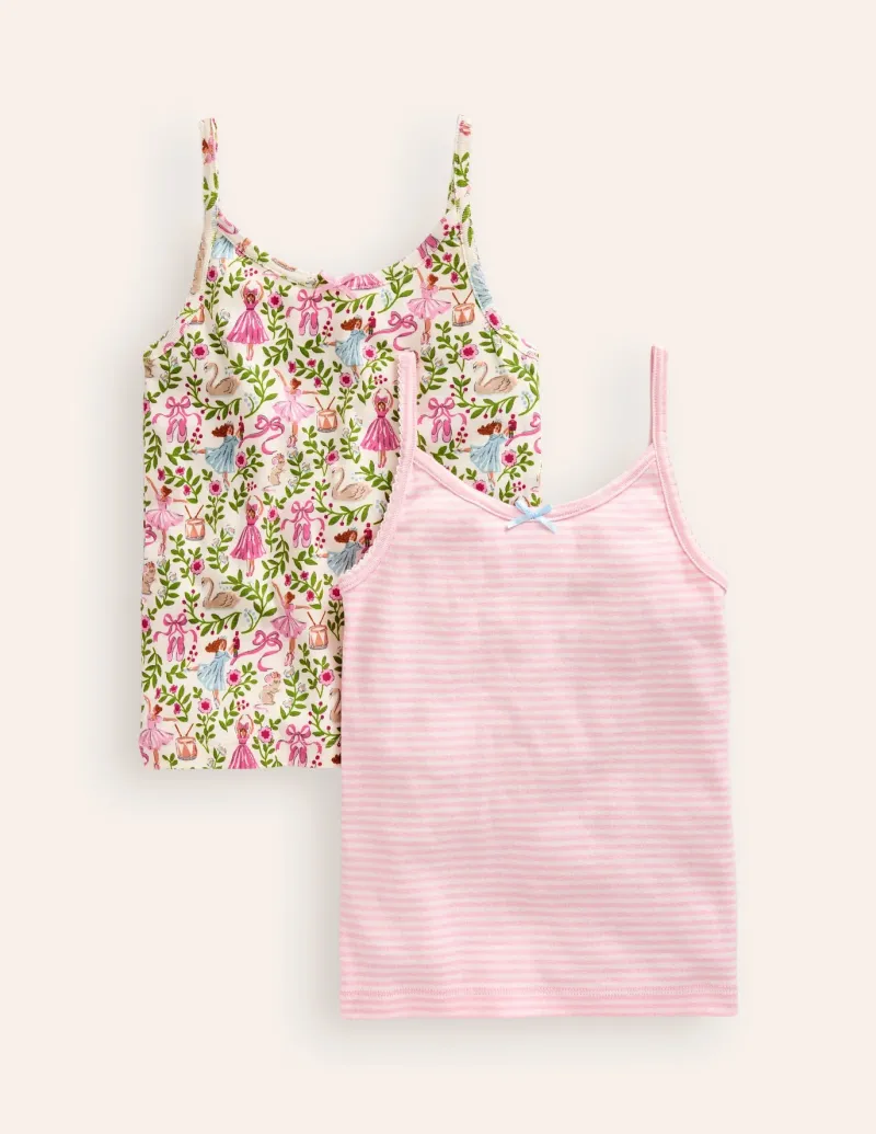 Underwear-Boden Tank Top 2 Pack-Ivory Ballet Toile IvoryBalletToile