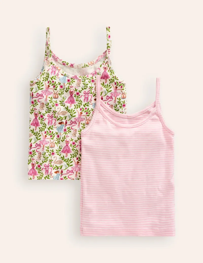 Underwear-Boden Tank Top 2 Pack-Ivory Ballet Toile IvoryBalletToile