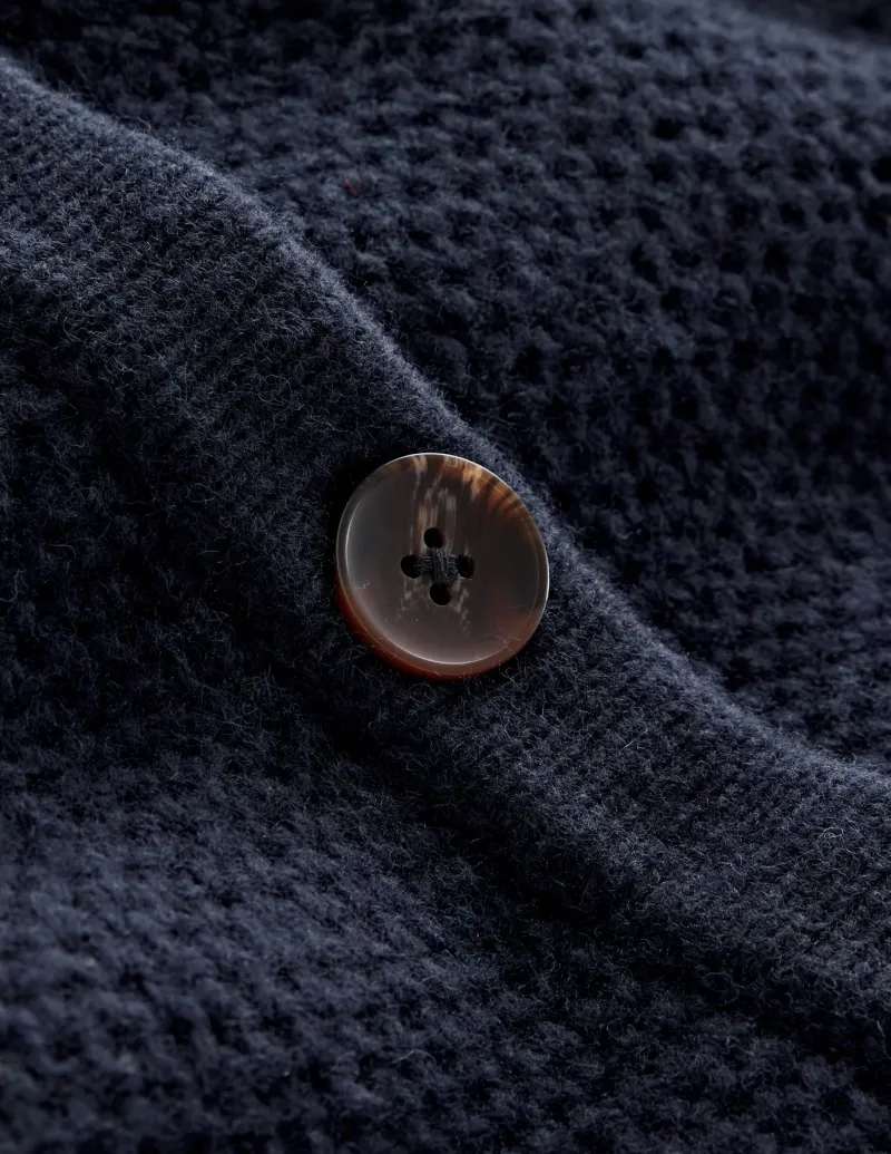 Sweaters & Cardigans-Boden Textured Stitch Cardigan- Navy