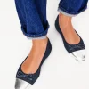 Flats-Boden Toe Cap Ballet Flat- Denim