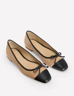 Flats-Boden Toe Cap Ballet Flat-Macchiato Suede MacchiatoSuede