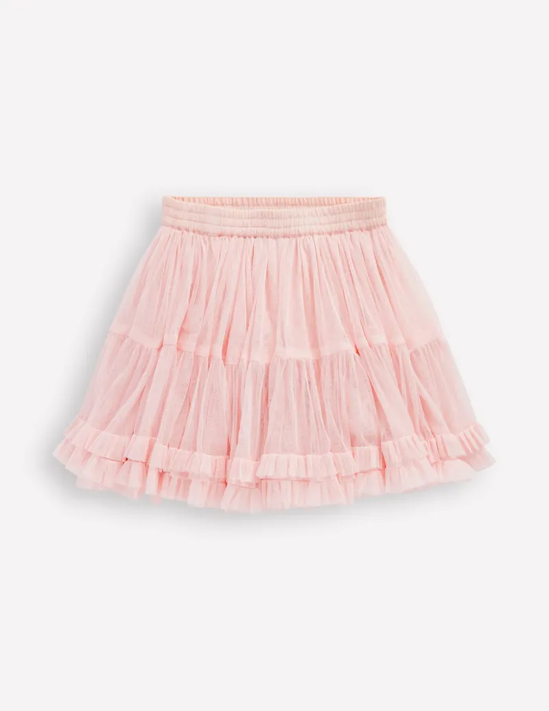 Skirts & Skorts-Boden Tulle Ruffle Skirt- Pink