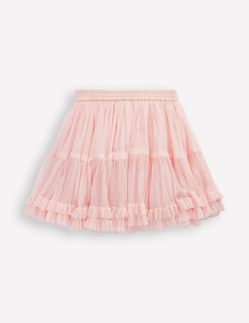 Skirts & Skorts-Boden Tulle Ruffle Skirt- Pink