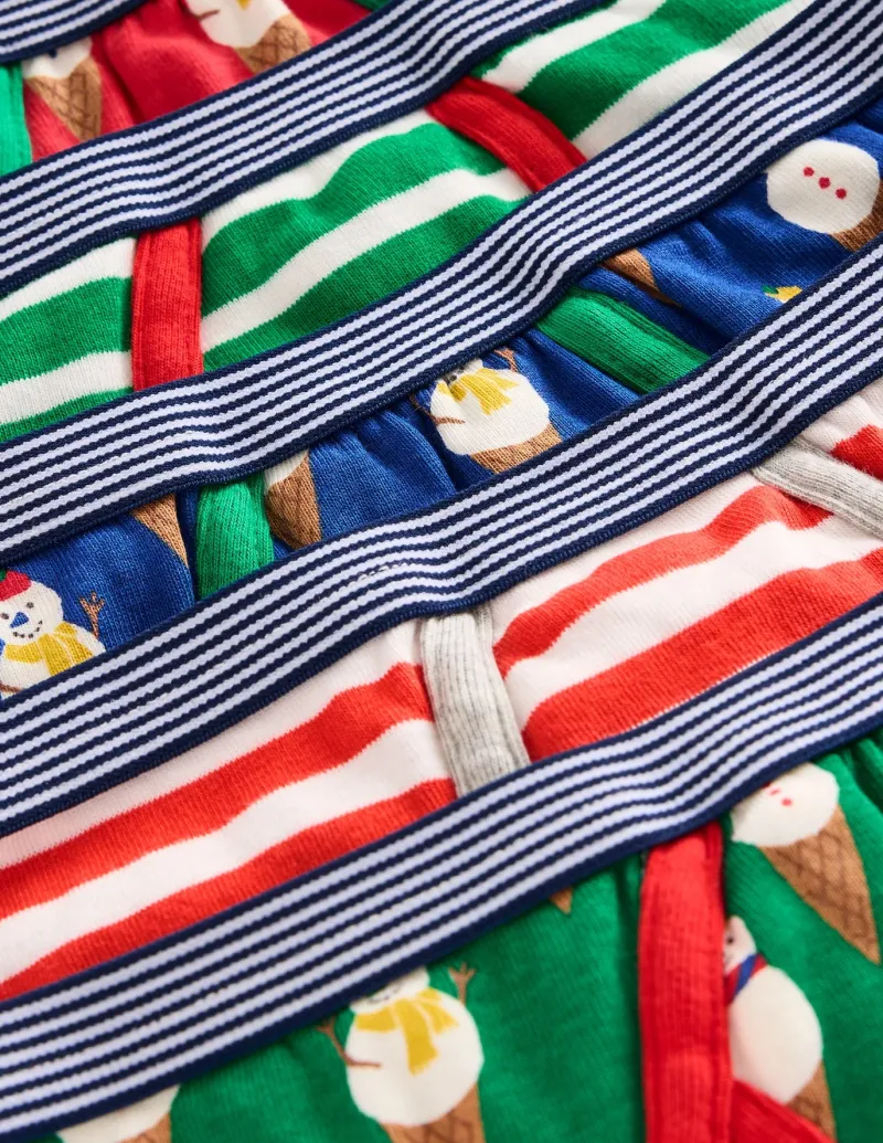 Socks & Underwear-Boden Underwear 5 Pack-Multi Christmas MultiChristmas