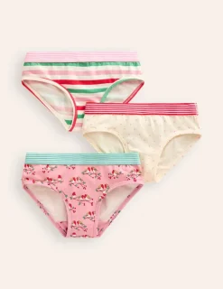 Underwear-Boden Underwear 3 Pack-Pink Robins PinkRobins