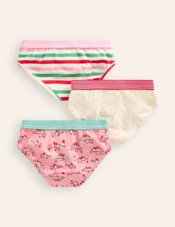 Underwear-Boden Underwear 3 Pack-Pink Robins PinkRobins