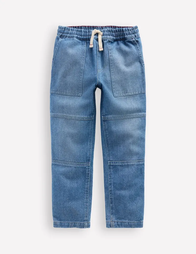Pants & Jeans-Boden Warrior Knee Jeans-Mid Blue Wash MidBlueWash