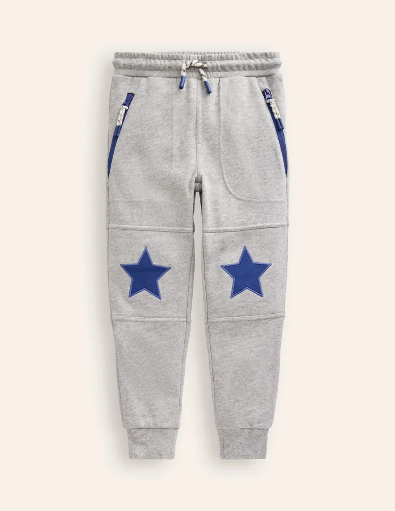 Joggers & Sweatpants-Boden Warrior Knee Joggers-Charcoal Marl CharcoalMarl