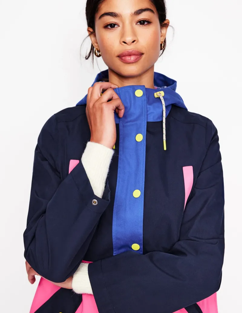 Jackets & Coats-Boden Wells Waterproof Coat- Colourblock