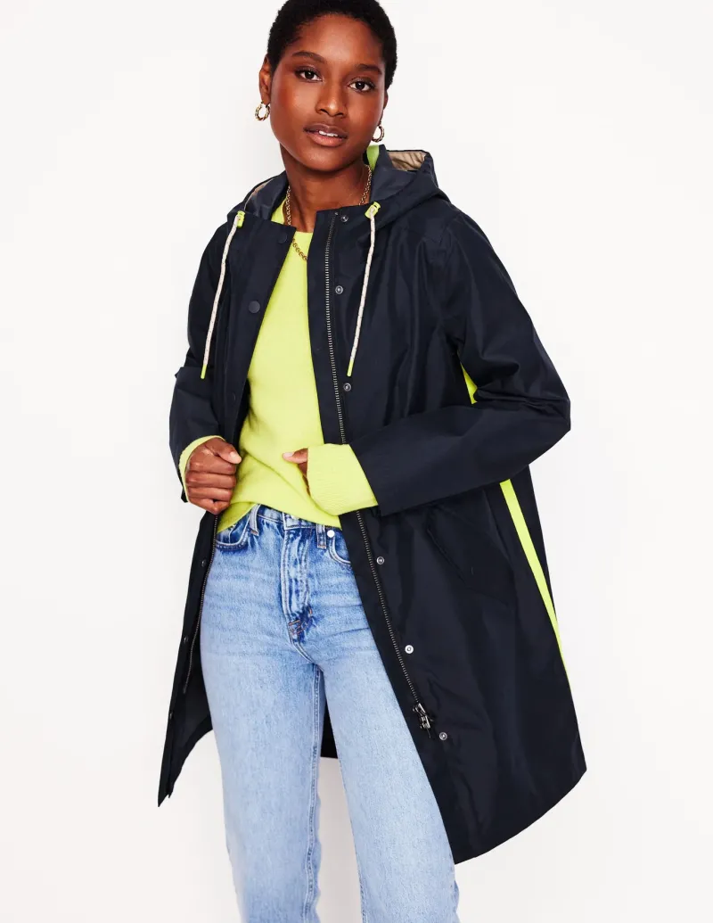 Jackets & Coats-Boden Wells Waterproof Coat- Navy