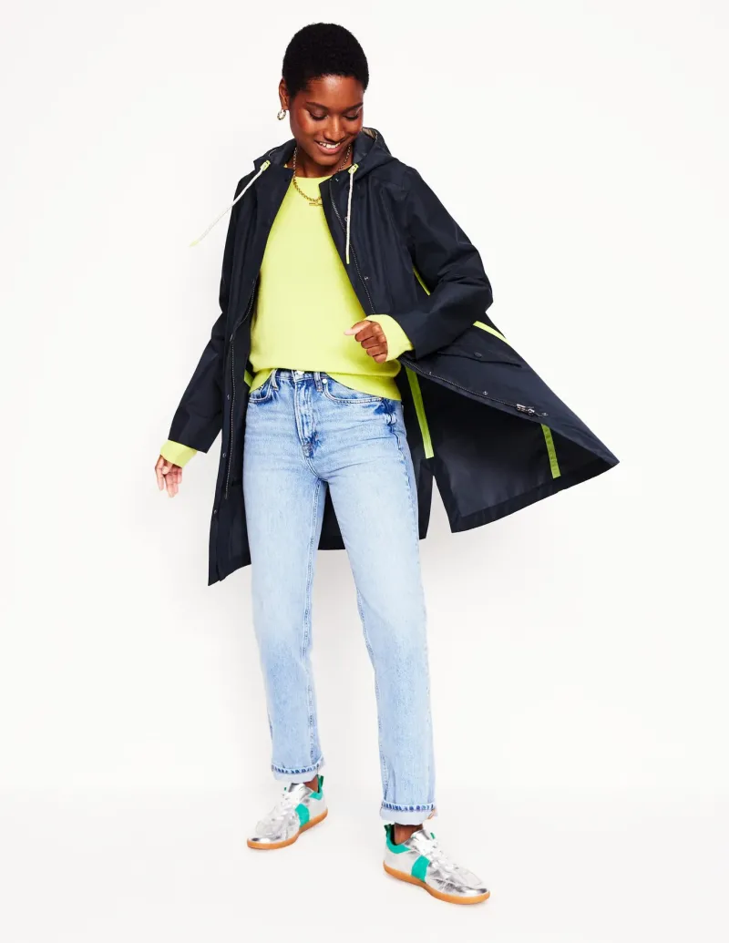 Jackets & Coats-Boden Wells Waterproof Coat- Navy