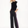 Pants | Suits & Tailoring-Boden Westbourne Ponte Pants-Black, Rainbow Stripe Black,RainbowStripe