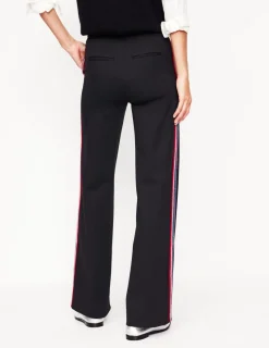 Pants | Suits & Tailoring-Boden Westbourne Ponte Pants-Black, Rainbow Stripe Black,RainbowStripe